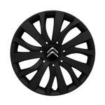 Auto si Moto - Anvelope si jante - Accesorii roti - Capace roti - Set 4 capace roti potrivite jantelor de 16 inch (R16) compatibile CITROEN, Model - 432 Black Edition - Infinity.ro
