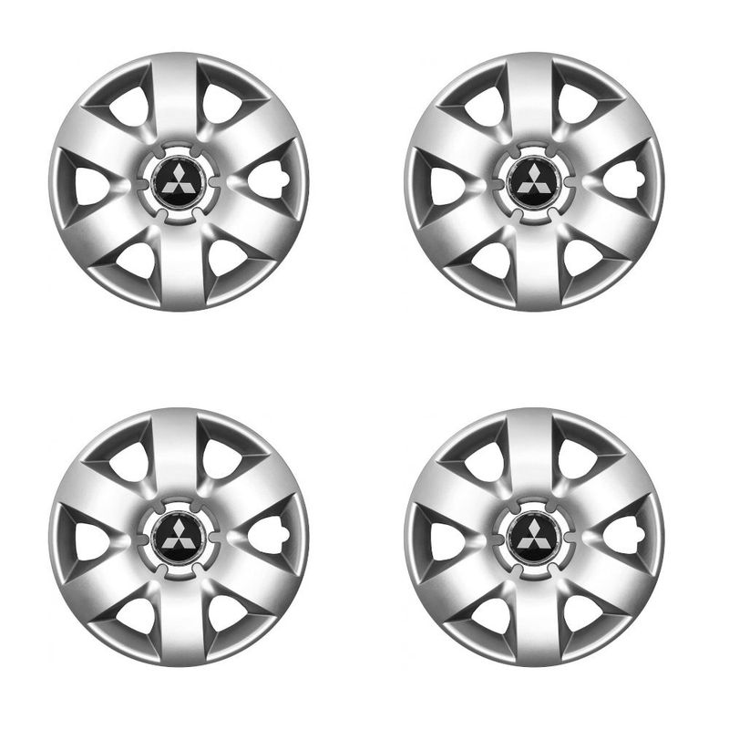 Auto si Moto - Anvelope si jante - Accesorii roti - Capace roti - Set 4 capace roti potrivite jantelor de 15 inchi (R15) compatibile Mitsubishi Asx,Colt,Carisma,Lancer,Eclipse,Model-310 - Infinity.ro