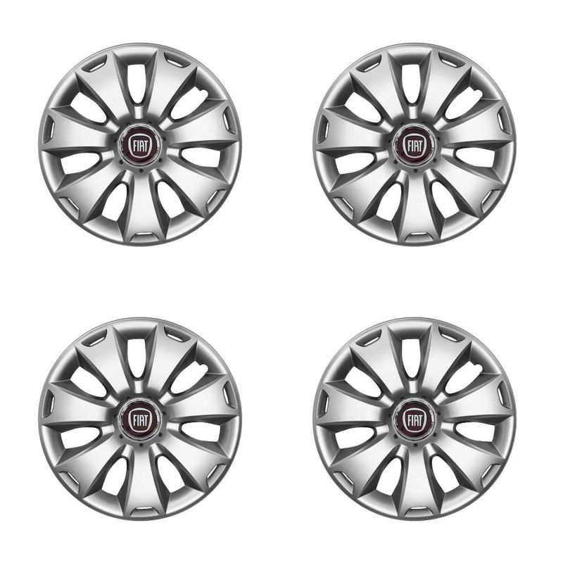 Auto si Moto - Anvelope si jante - Accesorii roti - Capace roti - Set 4 capace roti potrivite jantelor de 15 inchi (R15) compatibile FIAT 500,Punto,Bravo,Albea,Tipo,Stilo,Model-335 - Infinity.ro