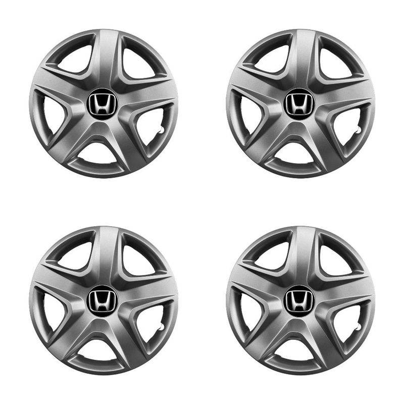 Auto si Moto - Anvelope si jante - Accesorii roti - Capace roti - Set 4 capace roti potrivite jantelor de 14 inchi (R14) compatibile HONDA, Model - 202 - Infinity.ro