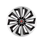 Auto si Moto - Anvelope si jante - Accesorii roti - Capace roti - Set 4 capace roti Fox Gri-Negru R15 Compatibil Cu Range Rover - Infinity.ro