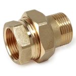 Casa si Gradina - Sanitare - Instalatii hidro - Fitinguri - Racord olandez drept Giacomini R18Y007, filet interior 1 1/2” x filet exterior 1 1/2”, pentru instalatii HVAC, alama - Infinity.ro