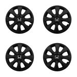 Auto si Moto - Anvelope si jante - Accesorii roti - Capace roti - Set 4 capace roti potrivite jantelor de 15 inchi (R15) compatibile HONDA, Model - 316 Black Edition - Infinity.ro