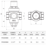Casa si Gradina - Sanitare - Instalatii hidro - Fitinguri - Reductor de presiune cu piston Giacomini R153CX003, G 1/2” filet interior, 1–5.5 bar, 16 bar, 0–130°C - Infinity.ro
