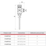 Casa si Gradina - Sanitare - Instalatii hidro - Fitinguri - Supapa de siguranta temperatura si presiune Giacomini R140PY021, 1/2", 4 bar, pentru boiler ACM - Infinity.ro
