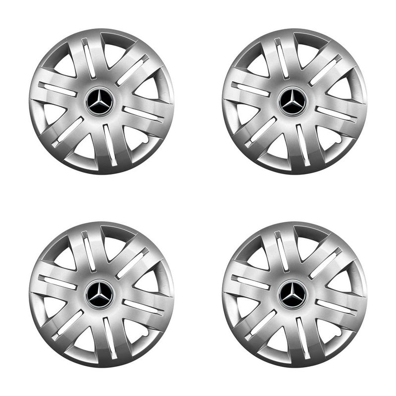 Auto si Moto - Anvelope si jante - Accesorii roti - Capace roti - Set 4 capace roti potrivite jantelor de 16 inchi (R15)  compatibile gama MERCEDES model - 406 - Infinity.ro