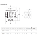 Casa si Gradina - Sanitare - Instalatii hidro - Robineti - Robinet cu bila Giacomini R701FY023, 1/2” filet interior x 1/2” filet interior, cu filtru integrat, alama, - Infinity.ro