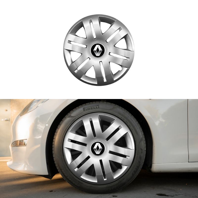 Auto si Moto - Anvelope si jante - Accesorii roti - Capace roti - Set 4 capace roti potrivite jantelor de 16 inchi (R15)  compatibile gama RENAULT model - 406 - Infinity.ro