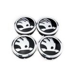 Auto si Moto - Anvelope si jante - Accesorii roti - Capace roti - Set 4 capace roti aliaj 52-56 mm compatibil/inlocuitor Skoda - Infinity.ro