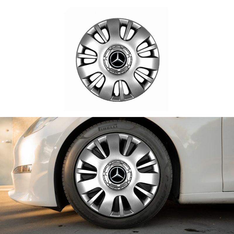 Auto si Moto - Anvelope si jante - Accesorii roti - Capace roti - Set 4 Capace Roti 16 inchi (R16) Compatibile Cu MERCEDES, model - 407 - Infinity.ro