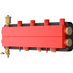 Casa si Gradina - Termice - Instalatii termice - Incalzire in pardosela - Distribuitor cu egalizare Giacomini R586SEY12, 2 iesiri, DN32, 2 zone independente, suprafata totala 800mp - Infinity.ro