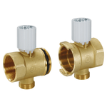 Casa si Gradina - Termice - Instalatii termice - Incalzire in pardosela - Set colector modular Giacomini R53VTY006, cu robinete de inchidere manuale, racord G1” x DN32 x B.18 - Infinity.ro