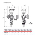 Casa si Gradina - Termice - Instalatii termice - Incalzire in pardosela - Grup intermediar Giacomini R554DY005, pentru distribuitor incalzire/racire, aerisitor automat, robinet de golire - Infinity.ro