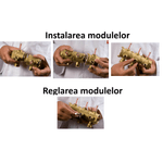 Casa si Gradina - Termice - Instalatii termice - Incalzire in pardosela - Set colector modular Giacomini R53MTY006, cu debitmetru si robinet de echilibrare, pentru instalatii HVAC, 10 bar, alama - Infinity.ro