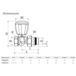Casa si Gradina - Termice - Calorifere si accesorii - Accesorii calorifere - Robinet termostatic drept Giacomini R422X133, 1/2” x 1/2”, cu reglaj micrometric, alama cromata - Infinity.ro