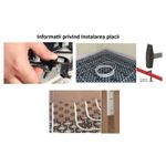 Casa si Gradina - Termice - Instalatii termice - Incalzire in pardosela - Placa cu nuturi Giacomini Spider R979SY011, cu pini  incalzire prin pardoseala, 800x600x35 mm, tevi Ø16–17 mm - Infinity.ro