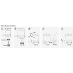 Casa si Gradina - Termice - Instalatii termice - Incalzire in pardosela - Actuator termo-electric Giacomini R473X221, 230V, normal inchis, pentru distribuitoare si robineti - Infinity.ro