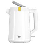 Electronice si Electrocasnice - Electrocasnice bucatarie - Preparare bauturi - Fierbatoare de apa - Fierbator Beko WKM4215W, 2000W, 1.7 litri, rotire 360°, indicator nivel apa, deconectare automata, filtru anticalcar - Infinity.ro