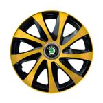 Auto si Moto - Anvelope si jante - Accesorii roti - Capace roti - Set 4 capace roti Drift extra gold R15 Compatibil Cu Skoda - Infinity.ro