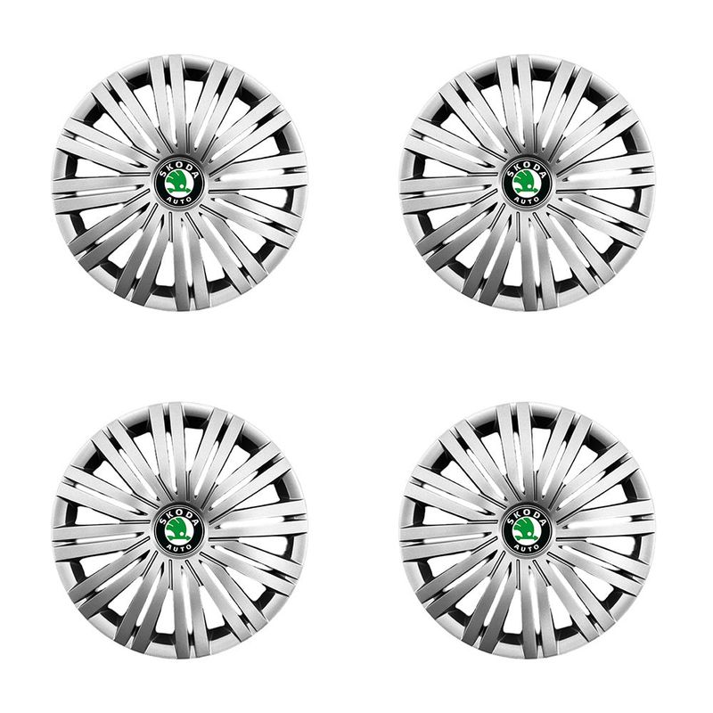 Auto si Moto - Anvelope si jante - Accesorii roti - Capace roti - Set 4 Capace Roti 14 inschi (R14) Compatibile Cu SKODA, Model-200 - Infinity.ro