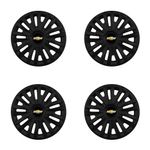 Auto si Moto - Anvelope si jante - Accesorii roti - Capace roti - Set 4 capace roti potrivite jantelor de 15 inch (R15) compatibile CHEVROLET, Model - 313 Black - Infinity.ro
