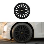 Auto si Moto - Anvelope si jante - Accesorii roti - Capace roti - Set 4 capace roti potrivite jantelor de 15 inch (R15) compatibile CHEVROLET, Model - 313 Black - Infinity.ro