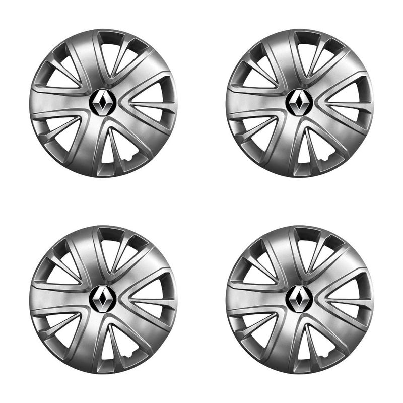Auto si Moto - Anvelope si jante - Accesorii roti - Capace roti - Set 4 capace roti potrivite jantelor de 16 inch (R16) compatibile gama RENAULT model - 428 - Infinity.ro