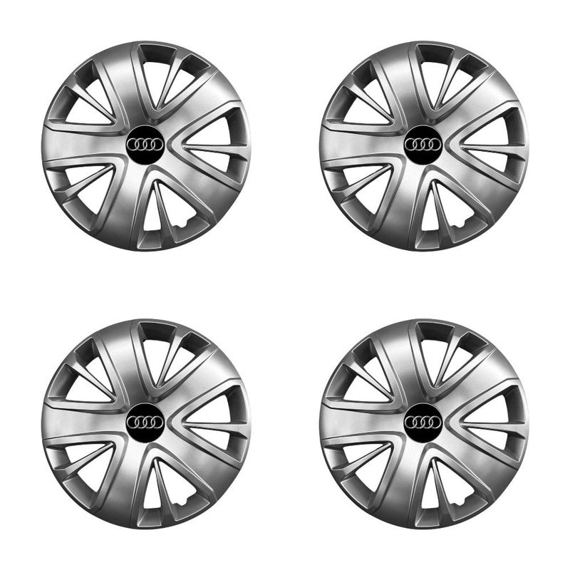 Auto si Moto - Anvelope si jante - Accesorii roti - Capace roti - Set 4 capace roti potrivite jantelor de 16 inch (R16) compatibile gama AUDI model - 428 - Infinity.ro