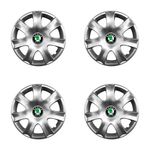 Auto si Moto - Anvelope si jante - Accesorii roti - Capace roti - Set 4 capace roti potrivite jantelor de 15 inchi (R15) compatibile gama SKODA model - 326 - Infinity.ro