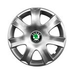 Auto si Moto - Anvelope si jante - Accesorii roti - Capace roti - Set 4 capace roti potrivite jantelor de 15 inchi (R15) compatibile gama SKODA model - 326 - Infinity.ro