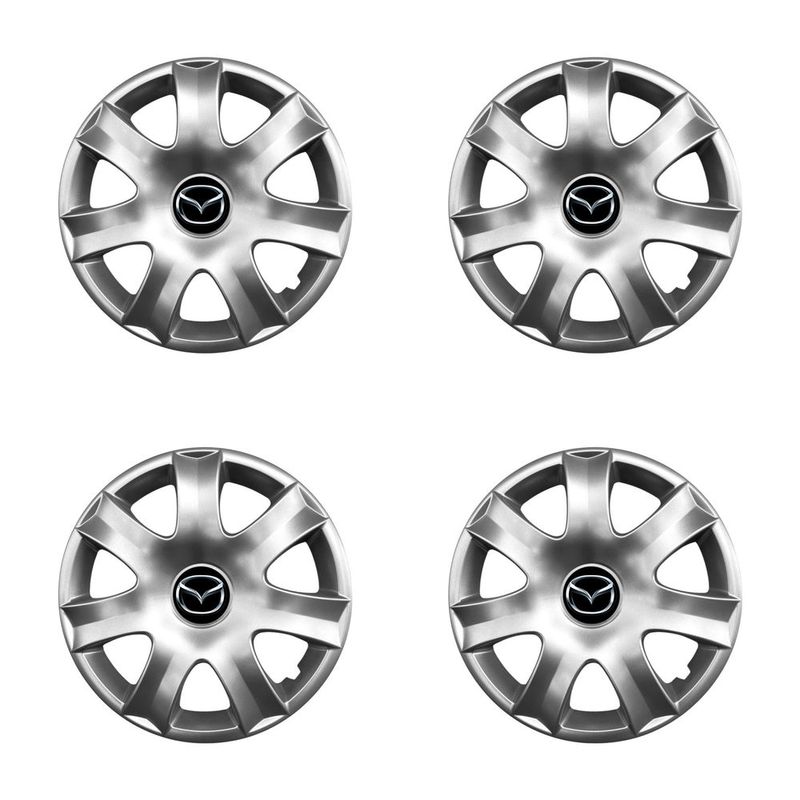 Auto si Moto - Anvelope si jante - Accesorii roti - Capace roti - Set 4 capace roti potrivite jantelor de 15 inchi (R15) compatibile gama MAZDA model - 326 - Infinity.ro