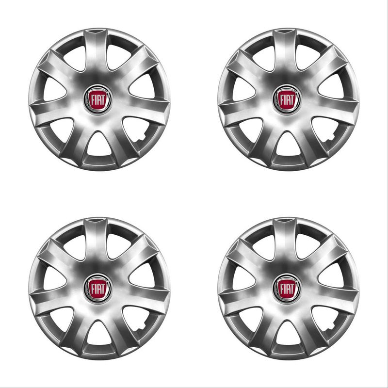 Auto si Moto - Anvelope si jante - Accesorii roti - Capace roti - Set 4 capace roti potrivite jantelor de 15 inchi (R15) compatibile gama FIAT model - 326 - Infinity.ro