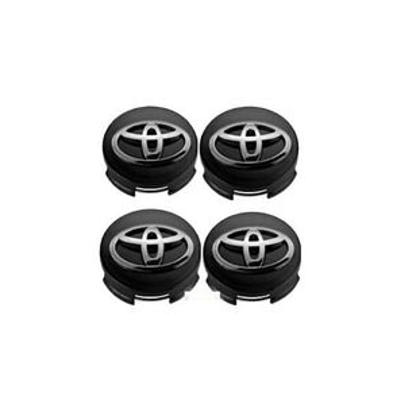 Auto si Moto - Anvelope si jante - Accesorii roti - Capace roti - Set 4 Capace Jante Aliaj Toyota 62MM, Negru - Infinity.ro