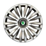 Auto si Moto - Anvelope si jante - Accesorii roti - Capace roti - Set 4 Capace Roti Autohelix MSA® R14, Potrivite Jantelor de 14 inch, Pentru Skoda, Model 217 - Infinity.ro