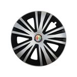 Auto si Moto - Anvelope si jante - Accesorii roti - Capace roti - Set 4 capace roti Glory Gri-Negru R16, Compatibil Cu Alfa Romeo - Infinity.ro