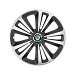Auto si Moto - Anvelope si jante - Accesorii roti - Capace roti - Set 4 Capace Roti Terra Gri-Negru R16 Compatibil Cu Skoda - Infinity.ro