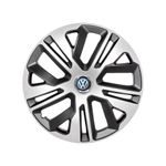Auto si Moto - Anvelope si jante - Accesorii roti - Capace roti - Set 4 Capace Roti 15 inchi (R15) Raven Gri-Negru, Compatibile Cu Volkswagen - Infinity.ro