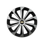 Auto si Moto - Anvelope si jante - Accesorii roti - Capace roti - Set 4 Capace Roti 14 inchi (R14) Fame Gri-Negru, Compatibile Cu Chevrolet - Infinity.ro