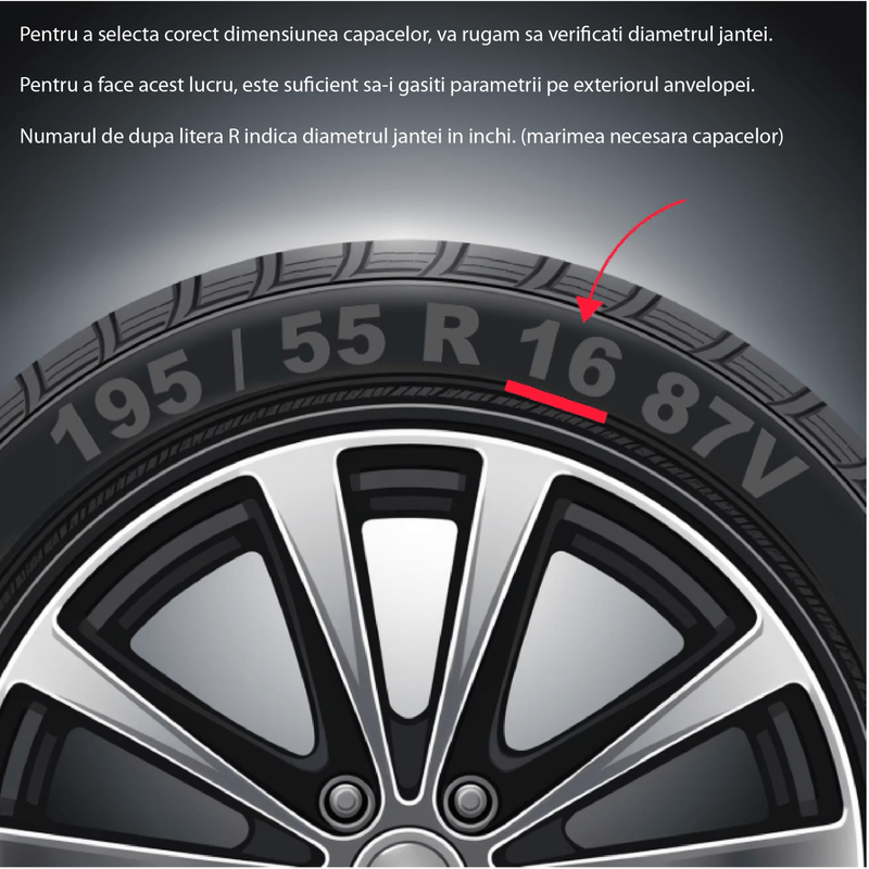 Auto si Moto - Anvelope si jante - Accesorii roti - Capace roti - Set 4 Capace Roti 15 inchi (r15) Model 332, Compatibile Cu Ford - Infinity.ro