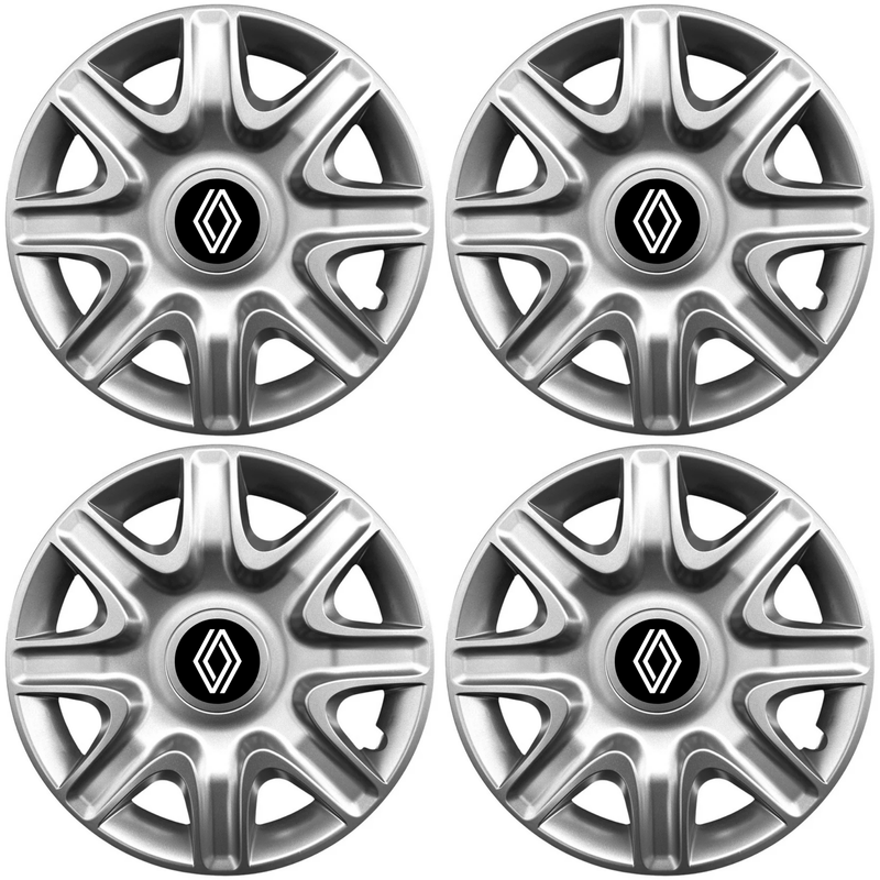 Auto si Moto - Anvelope si jante - Accesorii roti - Capace roti - Set 4 Capace Roti 15 inchi (r15) Model 332, Compatibile Cu Renault Nou - Infinity.ro