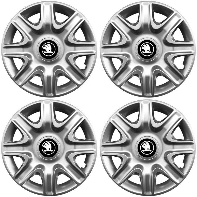 Auto si Moto - Anvelope si jante - Accesorii roti - Capace roti - Set 4 Capace Roti 15 inchi (r15) Model 332, Compatibile Cu Skoda Nou - Infinity.ro