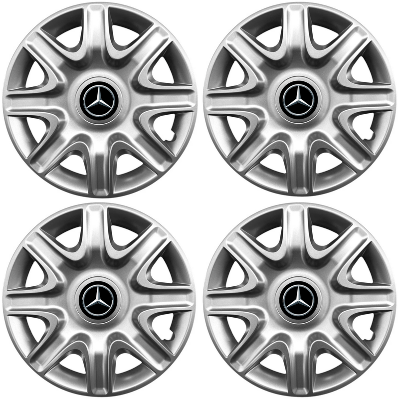 Auto si Moto - Anvelope si jante - Accesorii roti - Capace roti - Set 4 Capace Roti 15 inchi (r15) Model 332, Compatibile Cu Mercedes-Benz - Infinity.ro