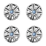 Auto si Moto - Anvelope si jante - Accesorii roti - Capace roti - Set 4 Capace Roti 14 inchi (R14) Compatibile Cu Volkswagen, Model - 203, Sigla Albastra - Infinity.ro