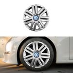 Auto si Moto - Anvelope si jante - Accesorii roti - Capace roti - Set 4 Capace Roti 14 inchi (R14) Compatibile Cu Volkswagen, Model - 203, Sigla Albastra - Infinity.ro