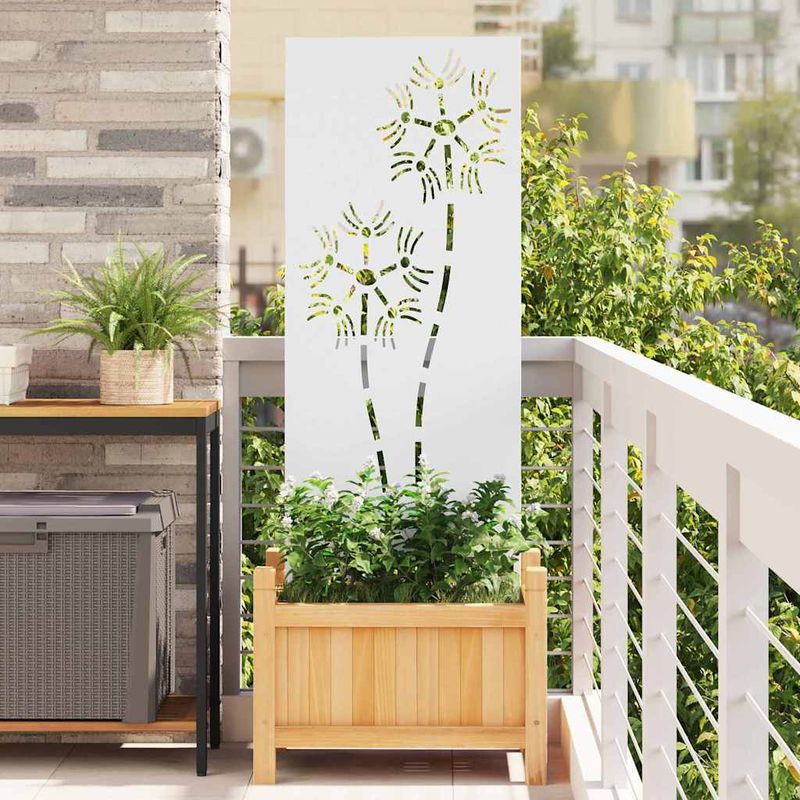 Casa si Gradina - Gradinarit si plante - Plante si ghivece - Ghivece si suporturi - Ghiveci pentru gradina Traforaj Alb 50 x 140 cm - Infinity.ro