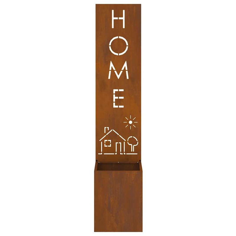 Casa si Gradina - Gradinarit si plante - Plante si ghivece - Ghivece si suporturi - Ghiveci pentru gradina Traforaj Ruginit 32 x 140 cm - Infinity.ro