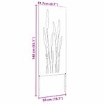 Casa si Gradina - Gradinarit si plante - Plante si ghivece - Ghivece si suporturi - Ghiveci pentru gradina Floral Alb 50 x 140 cm - Infinity.ro