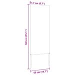 Casa si Gradina - Gradinarit si plante - Plante si ghivece - Ghivece si suporturi - Ghiveci pentru gradina Traforaj Negru 50 x 140 cm - Infinity.ro