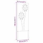 Casa si Gradina - Gradinarit si plante - Plante si ghivece - Ghivece si suporturi - Ghiveci pentru gradina Traforaj Alb 50 x 140 cm - Infinity.ro