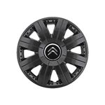 Auto si Moto - Anvelope si jante - Accesorii roti - Capace roti - Set 4 capace roti Cosmos Negru R15, pentru gama auto Citroen - Infinity.ro